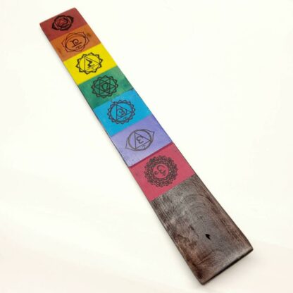 porte encens chakras rainbow