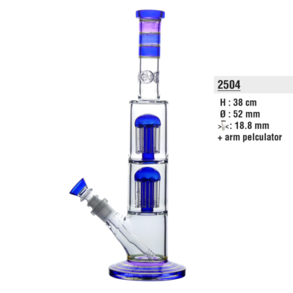 BONG A DOUBLE PERCOLATEUR MEDUSE 2504