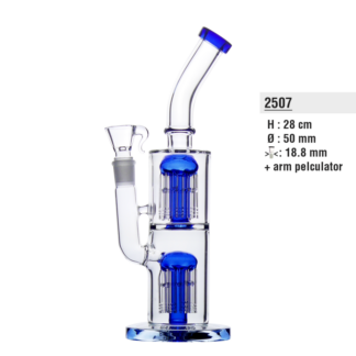 BONG DOUBLE PERCOLATEUR MEDUSE SANS PLONGEUR 2507