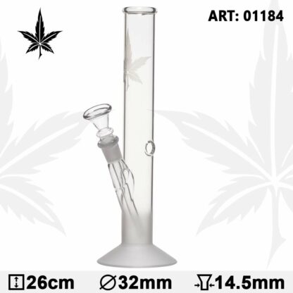 bong droit 26cm feuille