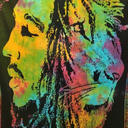 grande tenture Bob Lion multicolore a